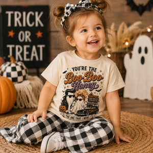 Kids Halloween Shirt, Boo Boo Honey Ghost Tee, Toddler Halloween Shirt, Baby Halloween Bodysuit, Retro Ghost Halloween Outfit