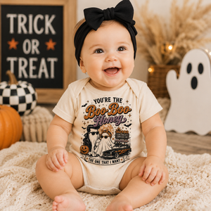 Kids Halloween Shirt, Boo Boo Honey Ghost Tee, Toddler Halloween Shirt, Baby Halloween Bodysuit, Retro Ghost Halloween Outfit