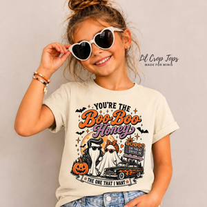 Kids Halloween Shirt, Boo Boo Honey Ghost Tee, Toddler Halloween Shirt, Baby Halloween Bodysuit, Retro Ghost Halloween Outfit
